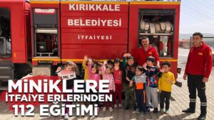 Miniklere İtfaiye erlerinden 112 eğitimi