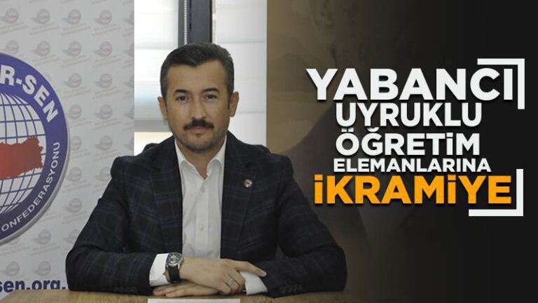 Yabancı uyruklu öğretim elemanlarına ikramiye