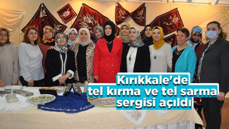 Rengarenk tel kırma ve tel sarma sergisi