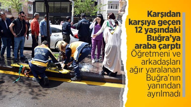 Kırıkkale’de otomobilin çarptığı ortaokul öğrencisi ağır yaralandı