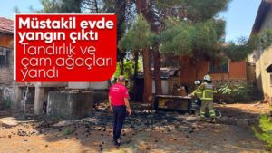 Müstakil evde çıkan yangın söndürüldü