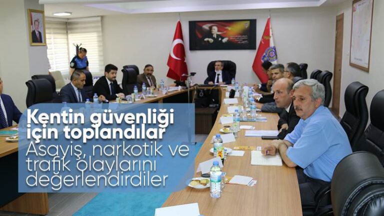 Kentin güvenliği için toplandılar