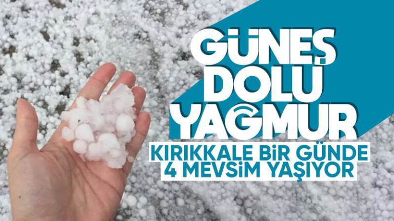Dolu yağışı etkili oldu