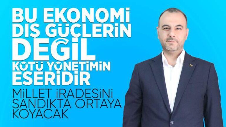 Bu ekonomi dış güçlerin değil, kötü yönetimin eseridir