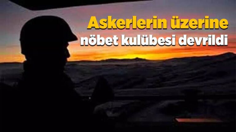 Askerlerin üzerine nöbet kulübesi devrildi