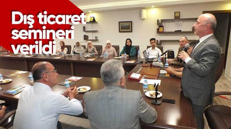 Kırıkkale’de dış ticaret semineri verildi