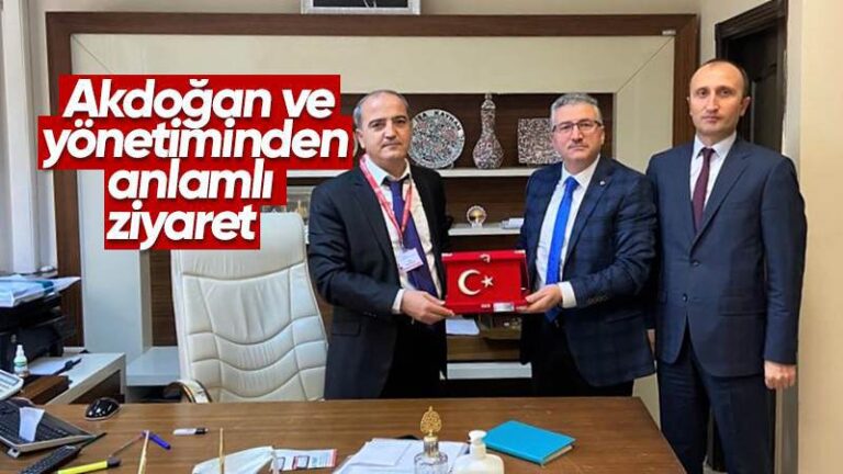Akdoğan ve yönetiminden anlamlı ziyaret