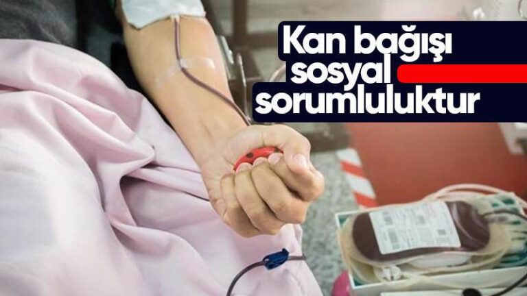 Kan bağışı sosyal sorumluluktur