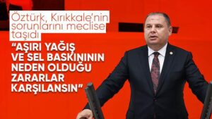 MHP’li Halil Öztürk TBMM’de çiftçinin zararının karşılanmasını istedi