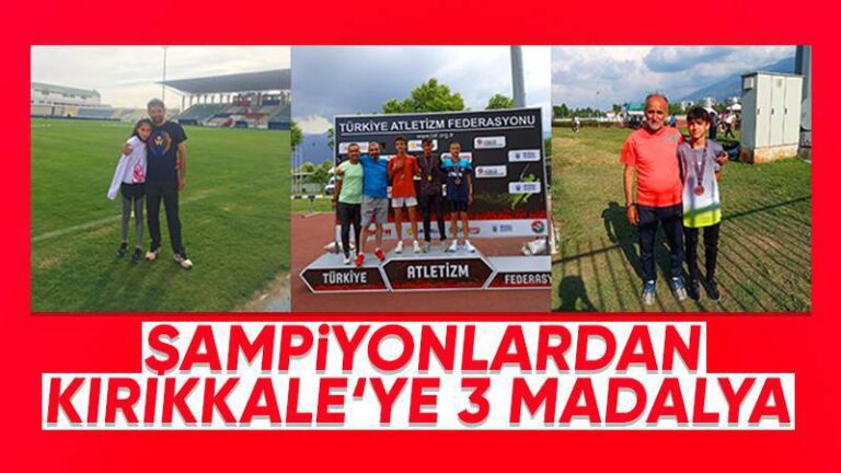 Şampiyonlardan üç madalya
