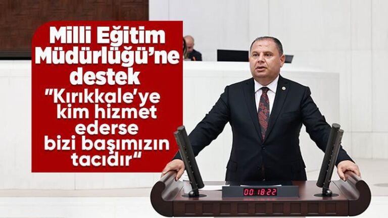 Milli Eğitim Müdürlüğü’ne destek