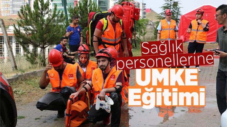 Sağlık personellerine UMKE eğitimi