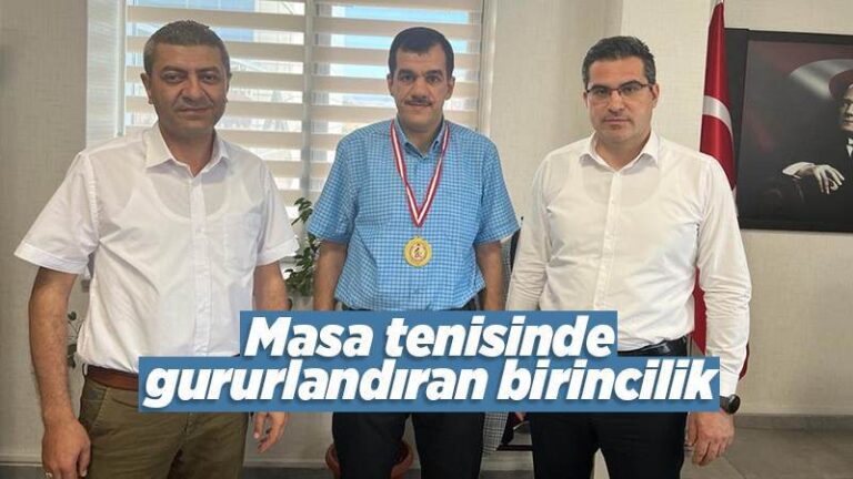 Masa tenisinde gururlandıran şampiyonluk