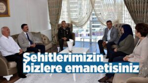 Sizler, şehitlerimizin emanetisiniz