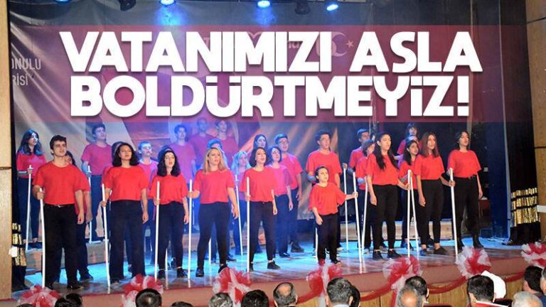 Vatanımızı asla böldürtmeyiz!