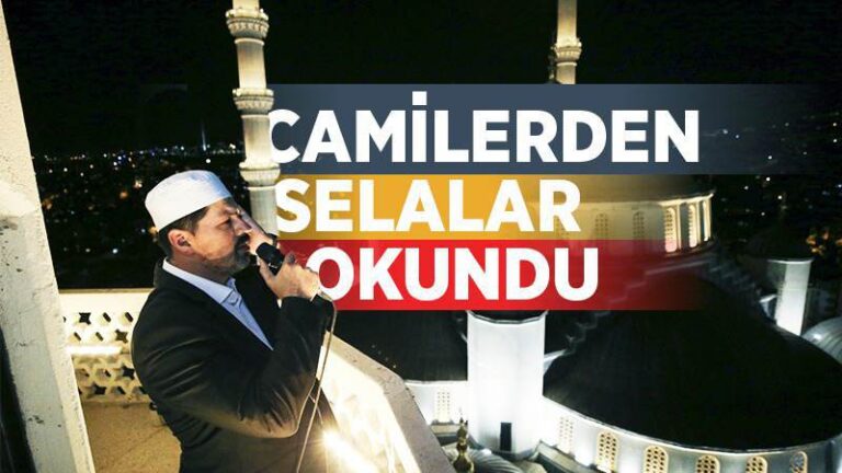 Camilerden selalar okundu