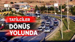 Yollarda trafik yoğunluğu başladı