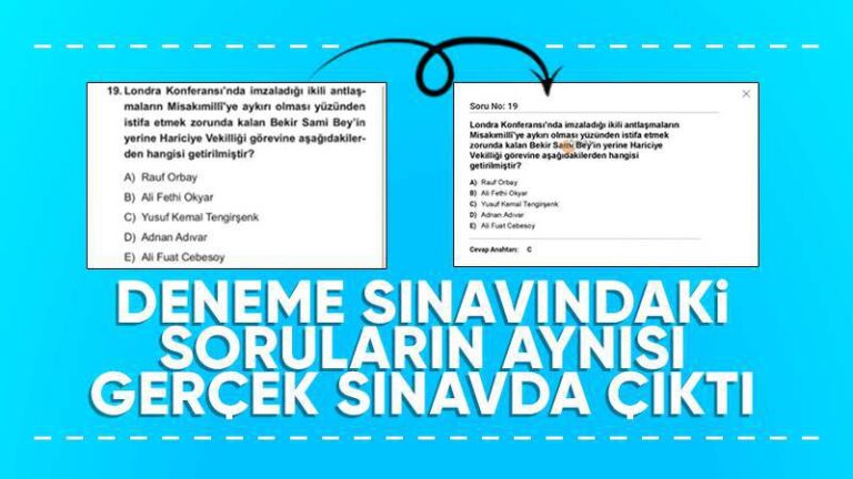 KPSS soruları ile deneme soruları aynı çıktı