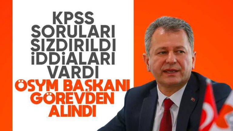 ÖSYM Başkanı Aygün, görevden alındı