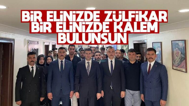 Bir elinizde zülfikar, bir elinizde kalem bulunsun 