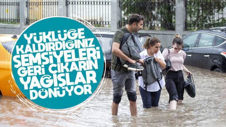 Meteoroloji’den sağanak yağış uyarısı!