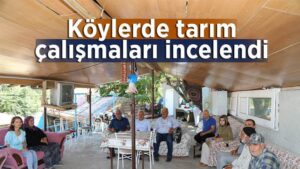 Köylerde tarım çalışmaları incelendi