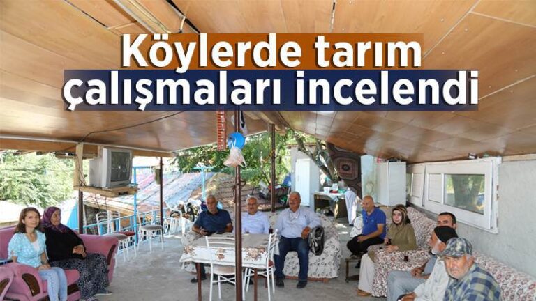 Köylerde tarım çalışmaları incelendi