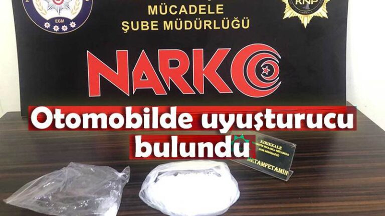 Otomobilde uyuşturucu bulundu