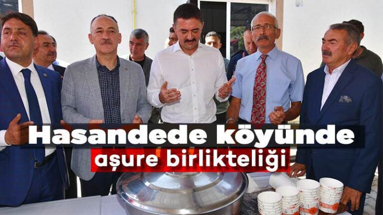 Hasandede köyünde aşure birlikteliği 