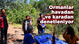 Ormanlar havadan ve karadan denetleniyor