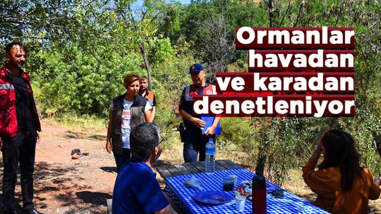 Ormanlar havadan ve karadan denetleniyor