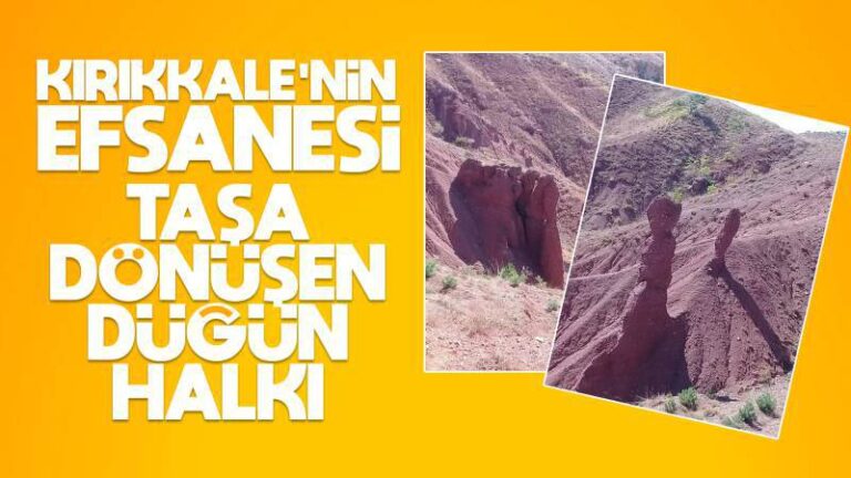 Taşa dönüşen düğün halkı