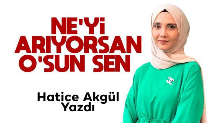 Ne’yi Arıyorsan O’sun Sen 