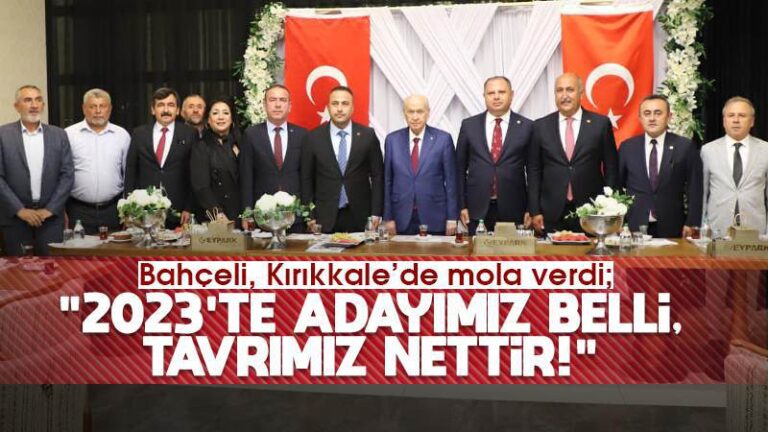Bahçeli: “2023’te adayımız belli, kararımız nettir”