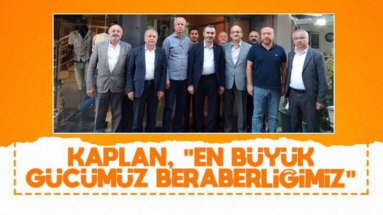 Kaplan: “En büyük gücümüz birlik beraberliğimiz”