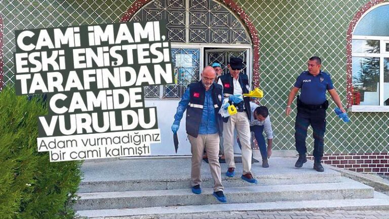 Eski eniştesi tarafından camide tabancayla vurulan imam yaralandı