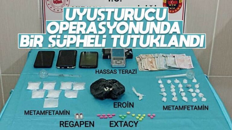 Uyuşturucu operasyonunda bir şüpheli tutuklandı