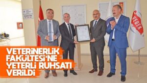 Veteriner Fakültesine yeterli ruhsatı verildi