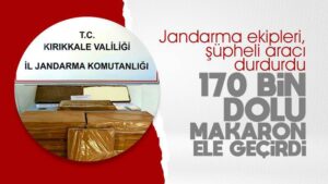 170 bin dolu makaron ele geçirildi