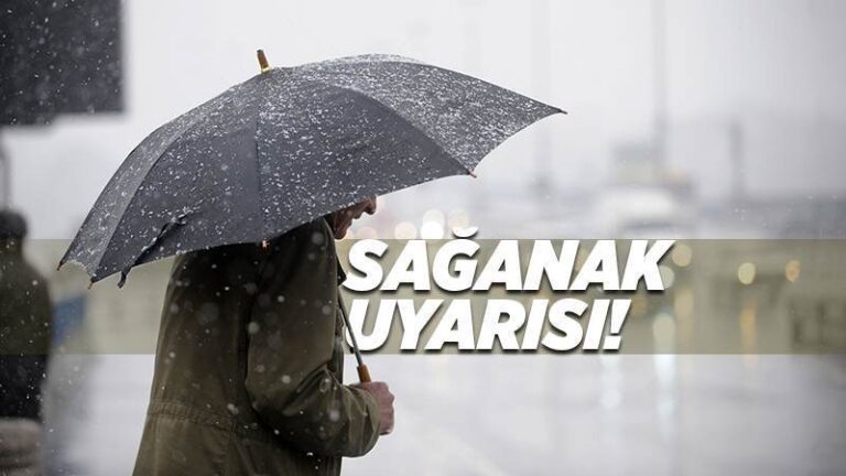 Kuvvetli sağanak ve fırtınaya dikkat