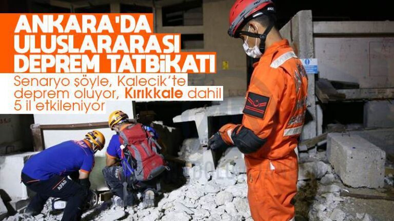 BM ve AFAD’dan deprem tatbikatı: Kırıkkale’de tatbikatın içerisinde