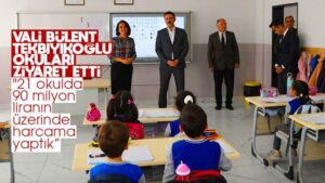  Kırıkkale Valisi Tekbıyıkoğlu’ndan okullara ziyaret