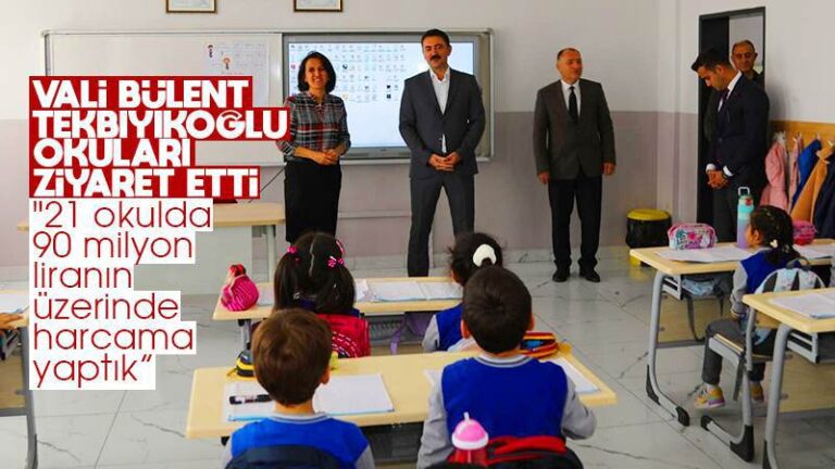  Kırıkkale Valisi Tekbıyıkoğlu’ndan okullara ziyaret