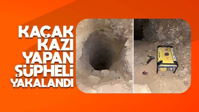Kırıkkale’de kaçak kazı yapan şüpheli yakalandı