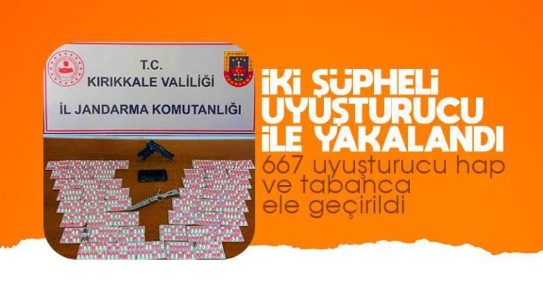  Kırıkkale’de 2 şüpheli uyuşturucuyla yakalandı