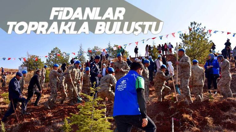 Fidanlar toprakla buluştu