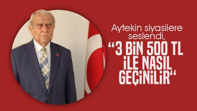 Aytekin, siyasilere seslendi: “3 bin 500 TL ile nasıl geçinilir!”