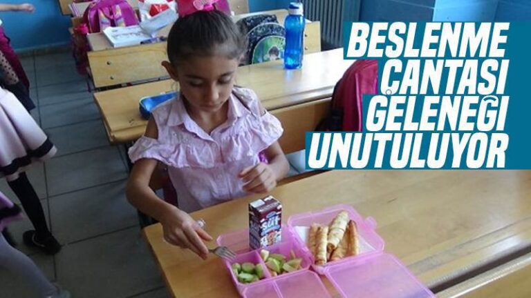 Beslenme çantası geleneği unutuluyor