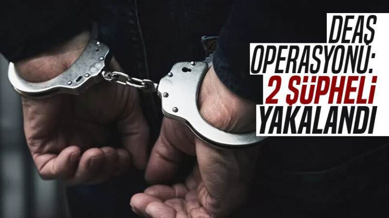 DEAŞ operasyonunda 2 kişi gözaltına alındı