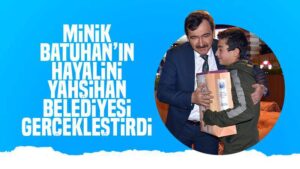Yahşihan Belediyesi bir çocuğun doğum günü kutlama ve lunapark hayalini gerçekleştirdi